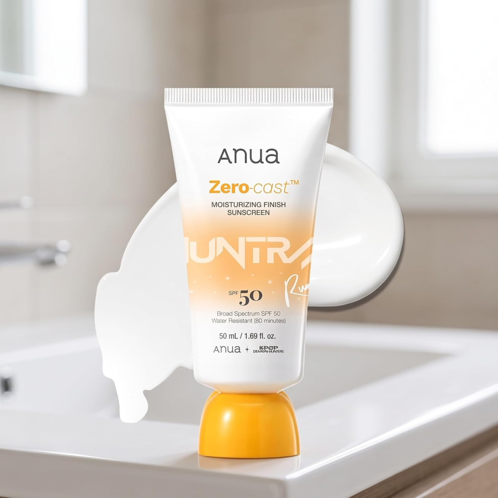 Anua Zero-Cast Moisturizing Sunscreen SPF 50, 1.69 fl oz