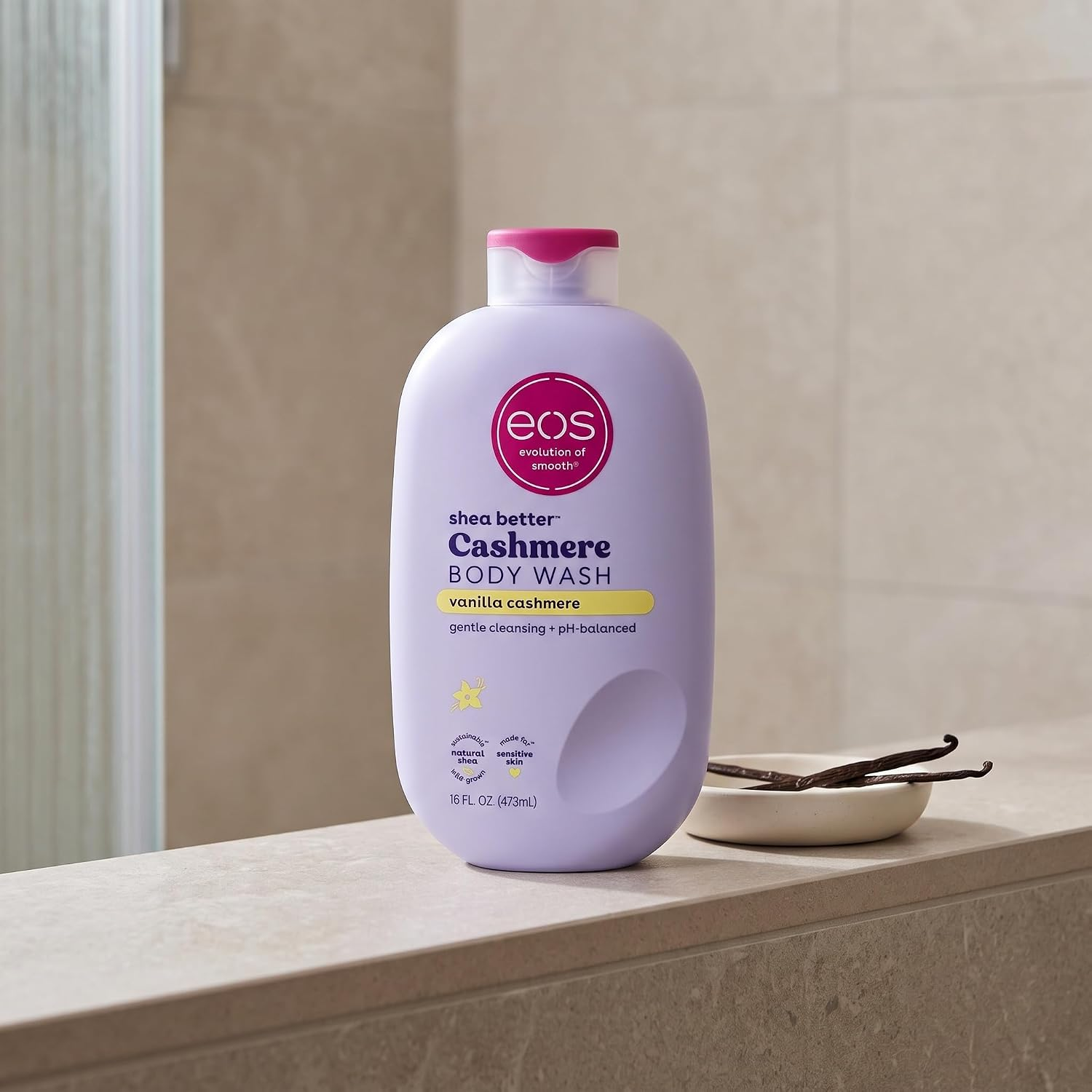eos Cashmere Body Wash- Vanilla Cashmere, Creamy Gel with Shea Butter, 16 fl oz eos Cashmere Body Wash- Vanilla Cashmere, Creamy Gel with Shea Butter, 16 fl oz