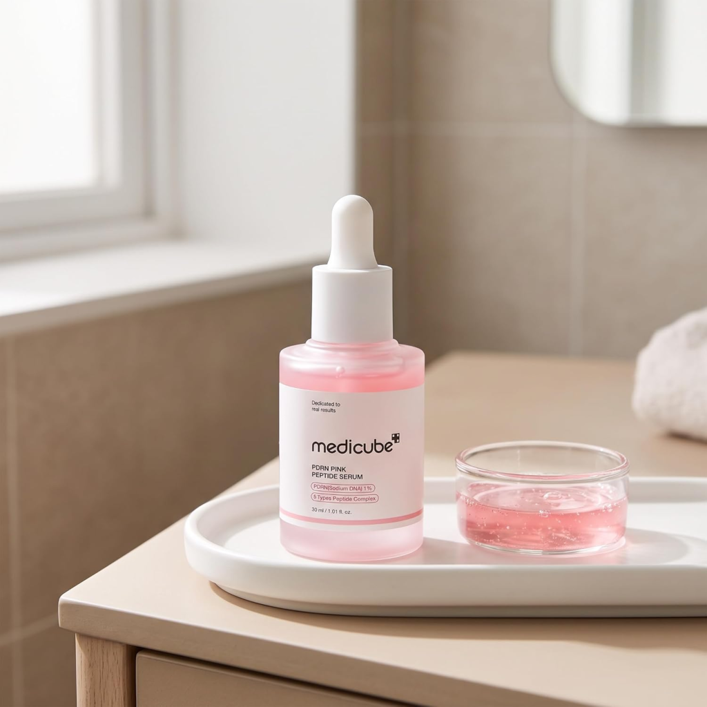 medicube PDRN Pink Peptide Serum with Salmon DNA, Firmer, Even-Looking Skin